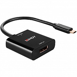 USB Konverter, USB-C Stecker > DisplayPort Buchse schwarz, 21cm, 4K 144Hz