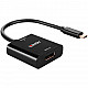 USB Konverter, USB-C Stecker > DisplayPort Buchse schwarz, 21cm, 4K 144Hz