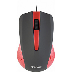 Mysz przewodowa USB 3 przyciski, gumowana powierzchnia