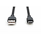 0.5M USB-A TO USB-C CABLE BLACK SILICONE/60W POWER DELIVERY