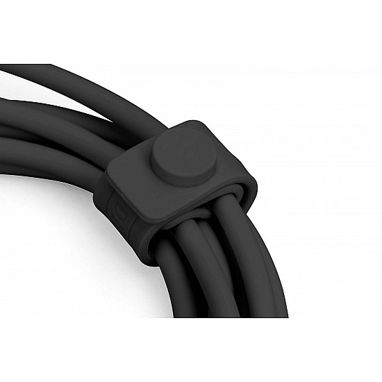 0.5M USB-A TO USB-C CABLE BLACK SILICONE/60W POWER DELIVERY