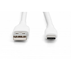 1M B-A TO USB-C CABLE 1M WHITE SILICONE60W POWER DELIVERY