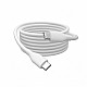 0.5MUSB-C TO USB-C CABLE WHITE SILICONE/60W POWER DELIVERY