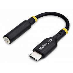 StarTech.com USB-C Audio Adapter to 3.5mm TRRS Jack, Headphone Aux Dongle