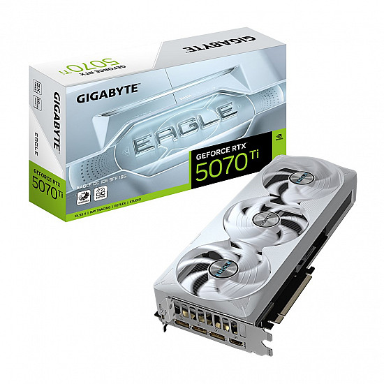 Gigabyte GV N507TEAGLEOC ICE 16GD vaizdo plokštė su 16GB, GDDR7 PCI-E 5.0 2025