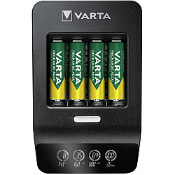 Varta LCD Ultra Fast Charger+ incl. 4 Batt. 2100 mAh AA + 12V