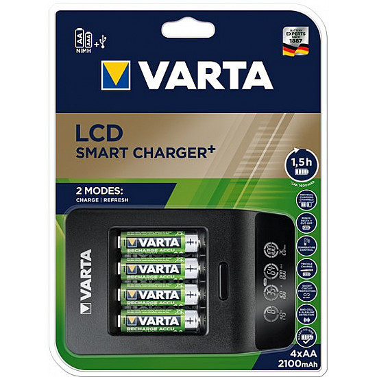 Varta LCD SMART CHARGER+ battery charger Household battery AC