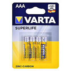 Varta Superlife - Batterie 4 x AAA - Kohlenstoff