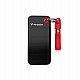 Verbatim Pocket SSD 1TB Schwarz/Rot Externe Solid-State-Drive, USB 3.2 Gen 2x1