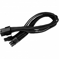 8-pin PCIe to 6+2-pin PCIe extension - 250mm black