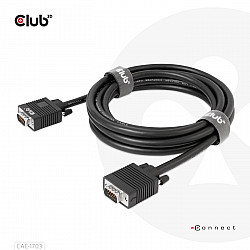 Club 3D 15 pin HD D-Sub (HD-15) han -> 15 pin HD D-Sub (HD-15) han 3 m