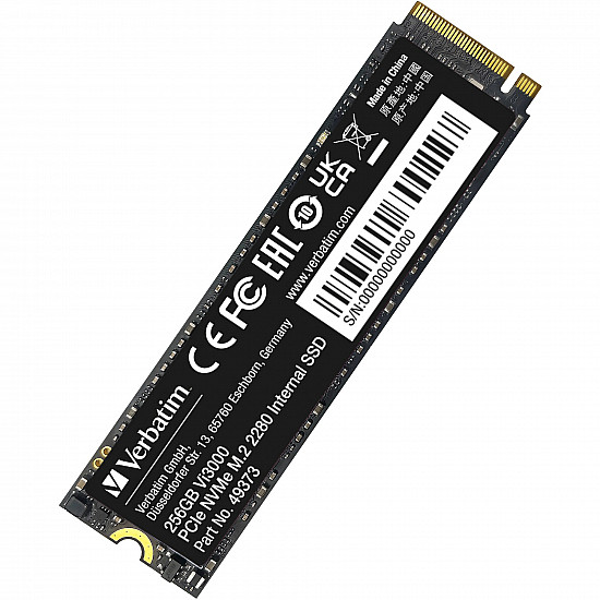 Verbatim Vi3000 - SSD - High Endurance - 256 GB - intern - M.2 2280 - PCIe 3.0 x4 (NVMe)