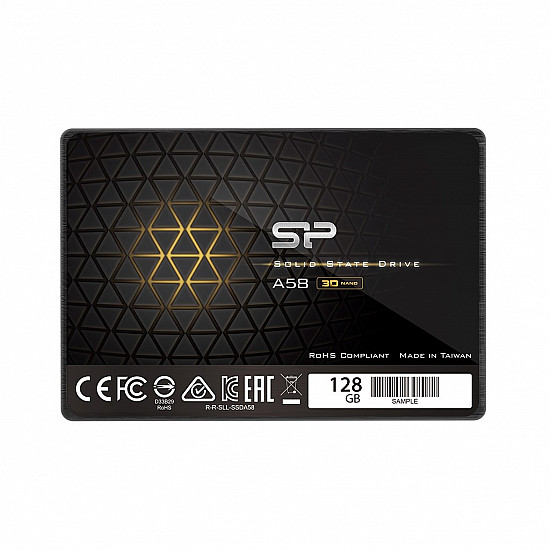 Silicon Power SP128GBSS3A58A25RR SSD su SLC atmintimi, SATA III sąsaja, 128GB talpa 2025