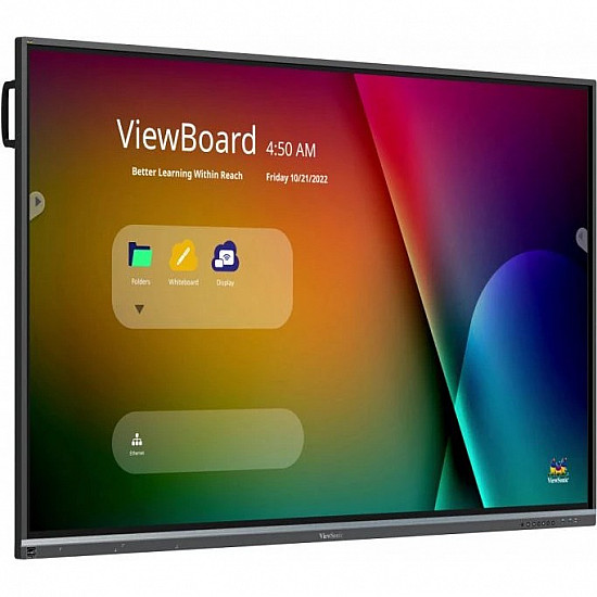 Viewsonic IFP7550-5F interactive whiteboard 190.5 cm (75) 3840 x 2160 pixels Touchscreen Black HDMI