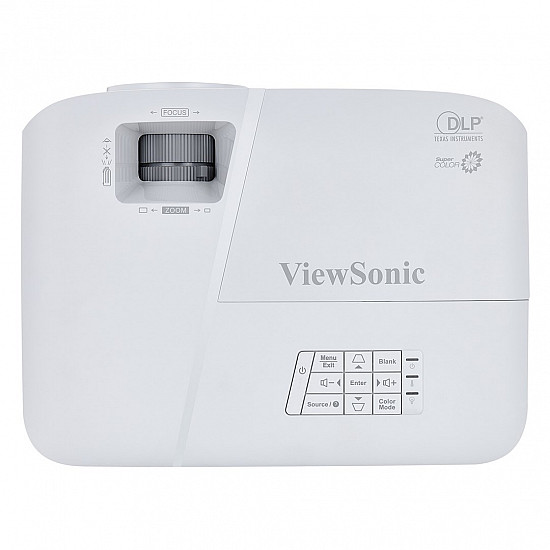 VIEWSONIC PA503S DLP SVGA Projector 3.600 ANSI LUMEN 1.1x Zoom T/R 1.96:1 - 2.15:1 VGA HDMI RCA 3-D Ready Speaker