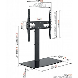 Vogels | Desk Mount | MS3085-A1 Table-Top Stand Medium | Full motion | 32-65 