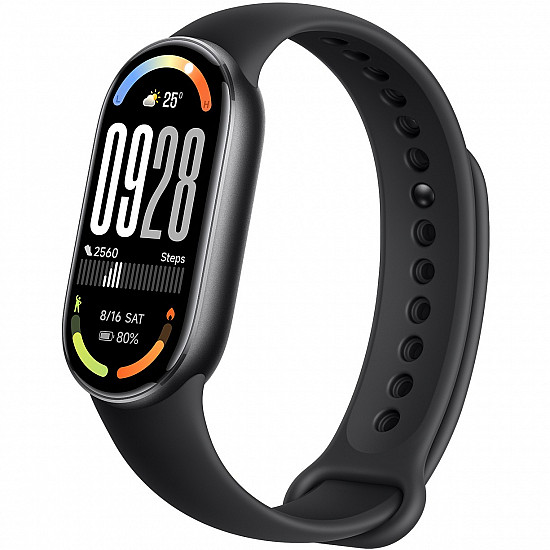 Xiaomi Smart Band 10 Midnight Black Smartband Bluetooth 5.4, 233 mAh, 1.72, 5 ATM, accelerometer, gyroscope, PPG sensor