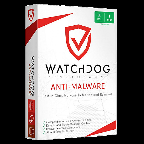 Watchdog Anti-Malware 5PC 1Year EURO Only