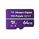 AVM Western Digital WD Purple 64GB Surveillance microSD XC Class 10UHS 1