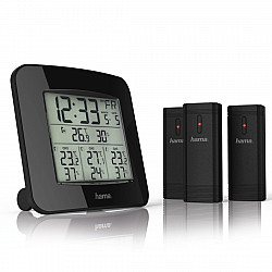 Weather station Hama EWS-TRIO 3 sensors black