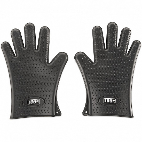 Weber 7017 Silikon Grillhandschuhe schwarz