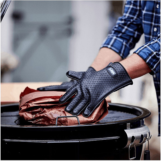 Weber 7017 Silikon Grillhandschuhe schwarz