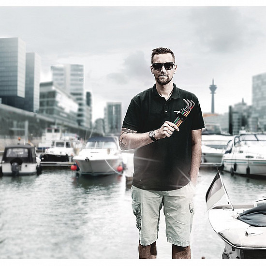 393 S Bits-Handhalter extra slim, mit flexiblem Schaft, Schraubendreher