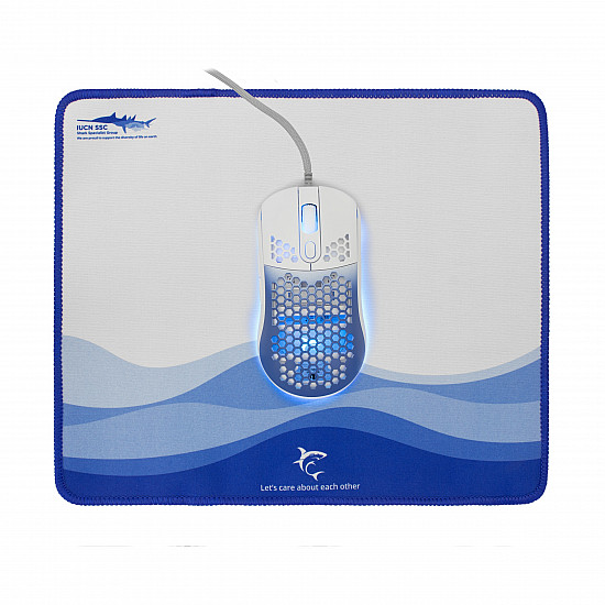 White Shark GMP-2201 Megalodon Mouse + Mousepad Bundle