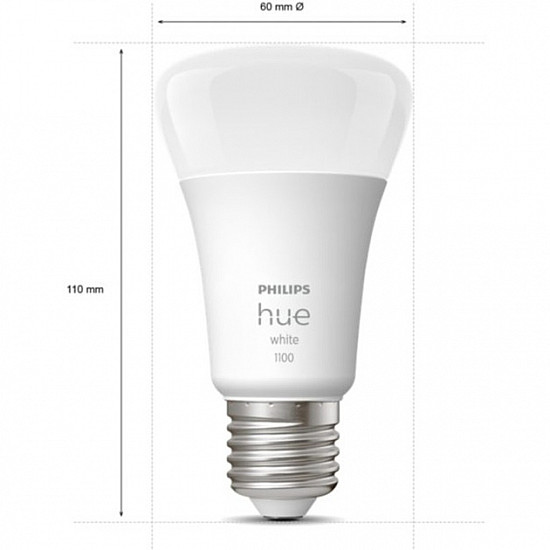 Smart Light Bulb PHILIPS Power consumption 9.5 Watts Luminous flux 1100 Lumen 2700 K 220V-240V Bluetooth 929002469201