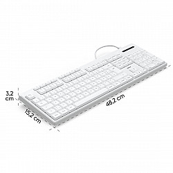 wired keyboard CK-200 white