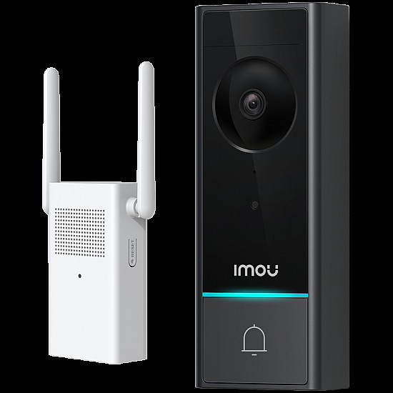Wireless Doorbell DB60 with a Wireless Chime DS21 in one Kit; DB60 battery doorbell, wirefree, 5Mpx, H.265 video compression, 2.0mm lens, night vision (IR) up to 5m, field of view: 164°(D), up to 30 days video recordings (4GB internal storage)