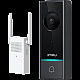 Wireless Doorbell DB60 with a Wireless Chime DS21 in one Kit; DB60 battery doorbell, wirefree, 5Mpx, H.265 video compression, 2.0mm lens, night vision (IR) up to 5m, field of view: 164°(D), up to 30 days video recordings (4GB internal storage)