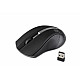 Bezprzewodowa mysz optyczna, GALAXY Black/silver, powierzchnia gumowana