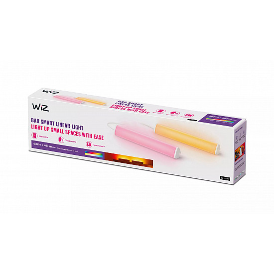 WiZ LightBar Tischleuchte Tunable White&Color 800lm 2erPack.