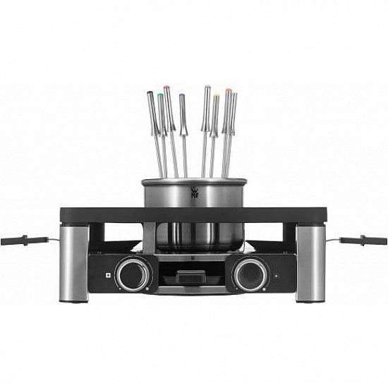 3in1 Lumero Gourmet Station, Raclette edelstahl/schwarz, Tischgrill, Raclette und Fondue