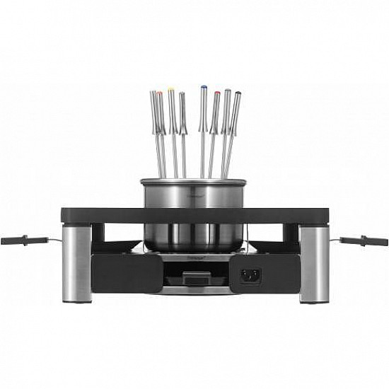 3in1 Lumero Gourmet Station, Raclette edelstahl/schwarz, Tischgrill, Raclette und Fondue