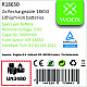 WOOX R18650 is een set van 2 stuks oplaadbare lithium-ion batterijen type 18650