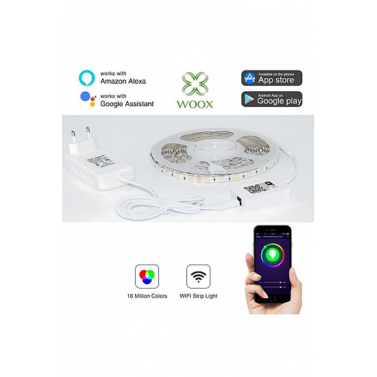 R5093, Intelligent light strip, WLAN, white, 802.11b, 802.11g, Wi-Fi 4 802.11n , LED