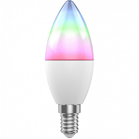 WOOX R9075 Smart RGB LED Bulb, WiFi, E14, CCT, Google Assistant & Amazon Alexa