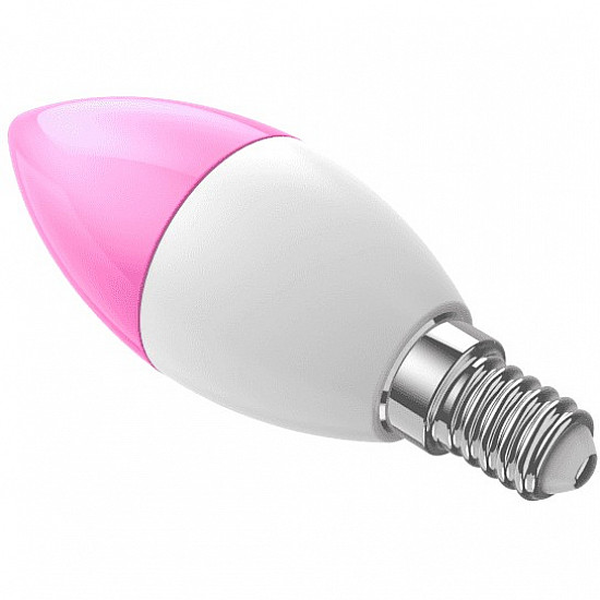 WOOX R9075 Smart RGB LED Bulb, WiFi, E14, CCT, Google Assistant & Amazon Alexa