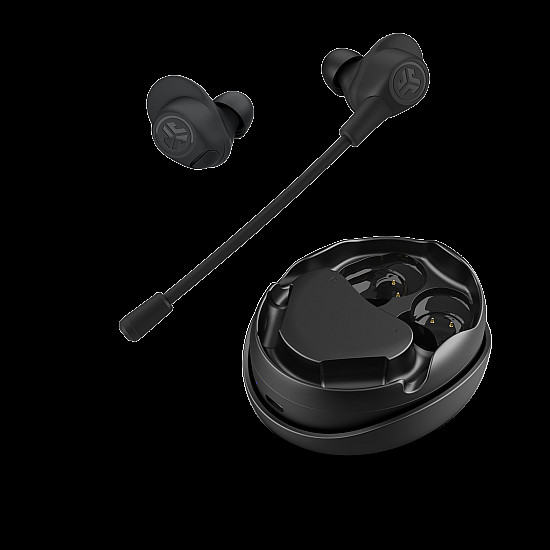 Work Buds True Wireless Earbuds Black Bluetooth - detachable microphone