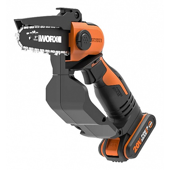 Worx Compact Chainsaw Cordless 20V with Batterypack and Charger (WG324E)