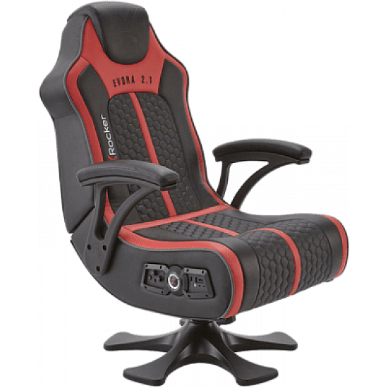 X Rocker Evora 2.1 Wireless Gaming Sessel schwarz-rot