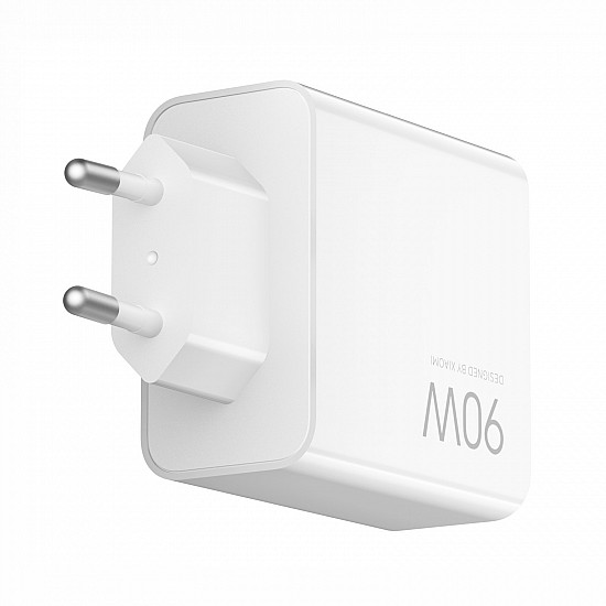 Xiaomi 90W HyperCharge Power Adapter 3-Port EU | Charger | GaN, 2x USB Type-C, 1x USB-A