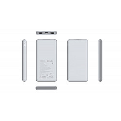 Xiaomi Powerbank - 10000 mAh - 37 Wh - 22.5 Watt - 3 A - Fast Charge - 2 Ausgabeanschlussstellen (24 pin USB-C, USB)