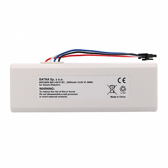 Xiaomi Robot 1C P1904-4S1P-MM, 3200mAh, 47.36Wh | Replacement Battery | STYTJ01ZHM Mijia 1C P1904-4S1P-MM (Dreame MC1808)