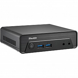 Shuttle PFB-NE10N101 NE10N Nano PC, Intel N 100 SoC, DDR4, HDMI, DP, 6x USB, LAN, fanless, 24/7, 65W