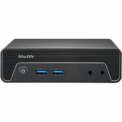 Shuttle PFB-NE10N101 NE10N Nano PC, Intel N 100 SoC, DDR4, HDMI, DP, 6x USB, LAN, fanless, 24/7, 65W