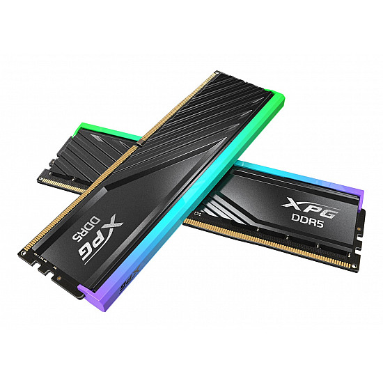 DIMM 32 GB DDR5-6000 (2x 16 GB) Dual-Kit, Arbeitsspeicher schwarz, AX5U6000C3616G-DTLABRBK, XPG Lancer Blade RGB, INTEL XMP, AMD EXPO