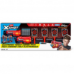 XSHOT Interaktive Zielscheibe & Fury 4 2er Pack, Dartblaster